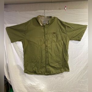 Carhartt Green Short Sleeve Button-Up Shirt 2XLT